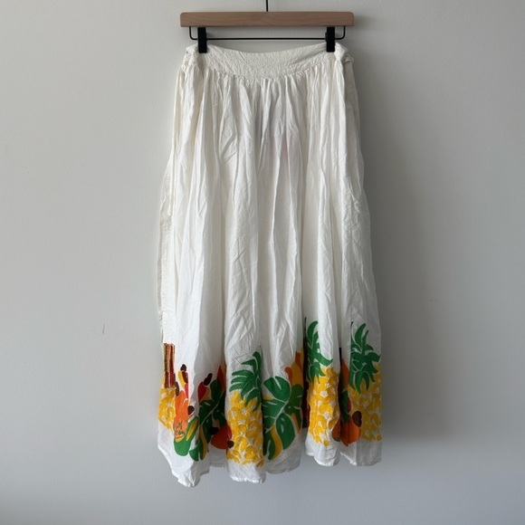 FARM RIO Embroidered Fruits Bow Midi Skirt - Picture 4 of 8
